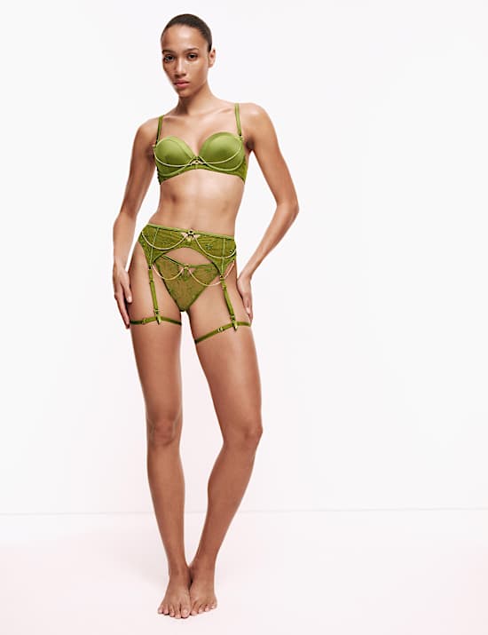 Freya Embroidered Suspender