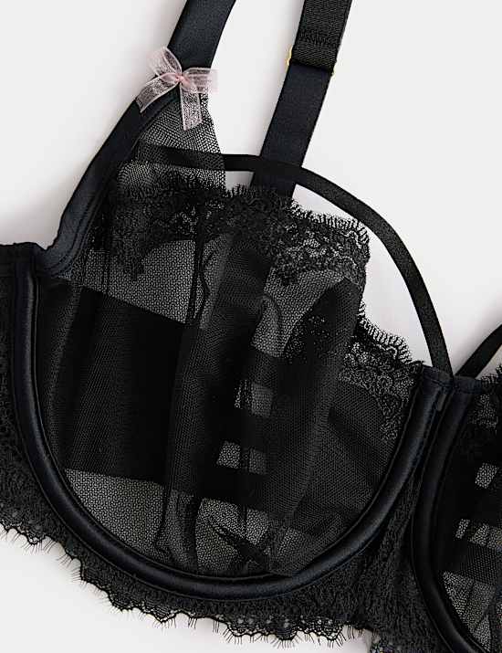Magda Embroidery Wired Balcony Bra (F-H)