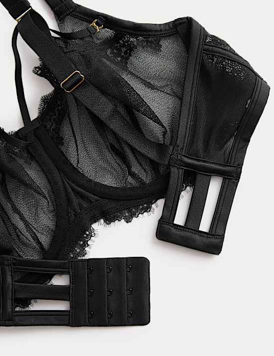 Magda Embroidery Wired Balcony Bra (F-H)