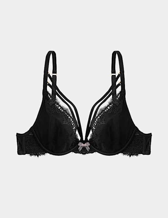 Magda Embroidery Wired Plunge Bra A-E