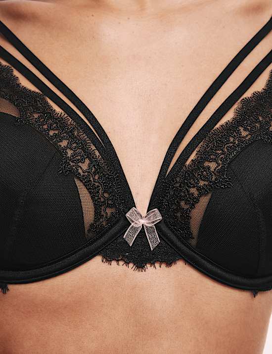 Magda Embroidery Wired Plunge Bra A-E