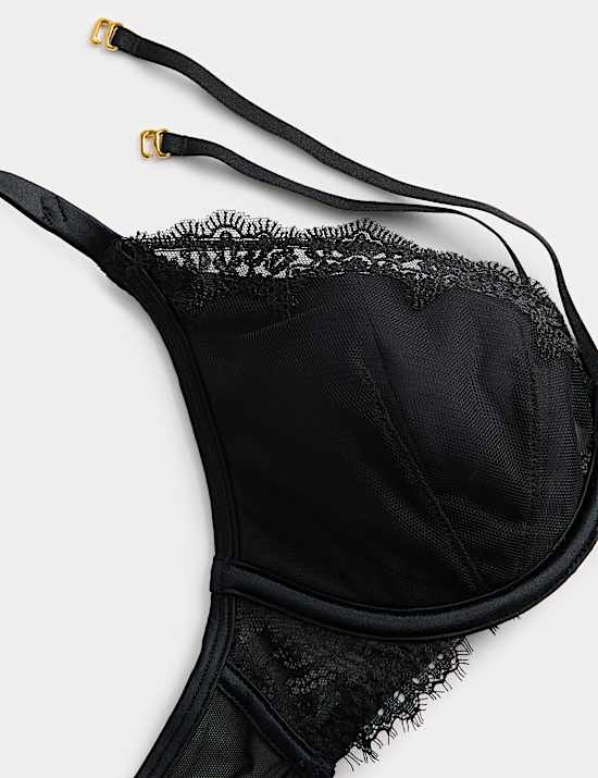 Magda Embroidery Wired Plunge Bra A-E