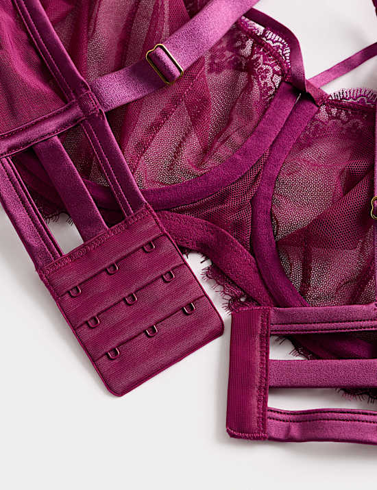 Magda Embroidery Wired Balcony Bra (F+)