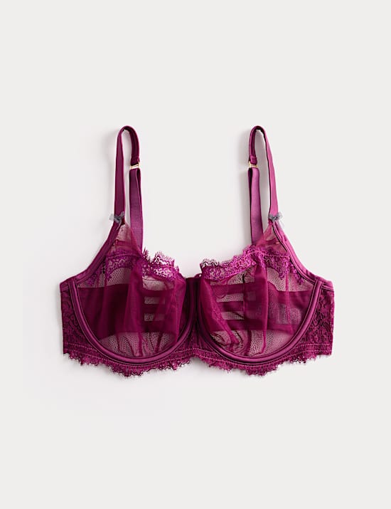 Magda Embroidery Wired Balcony Bra (F+)