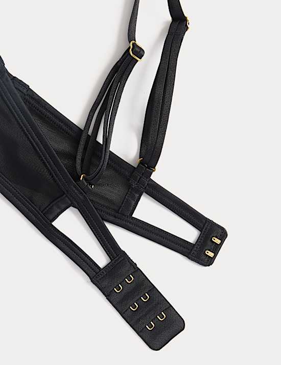 Arianna Embroidery Wired Longline Plunge Bra (A-E)