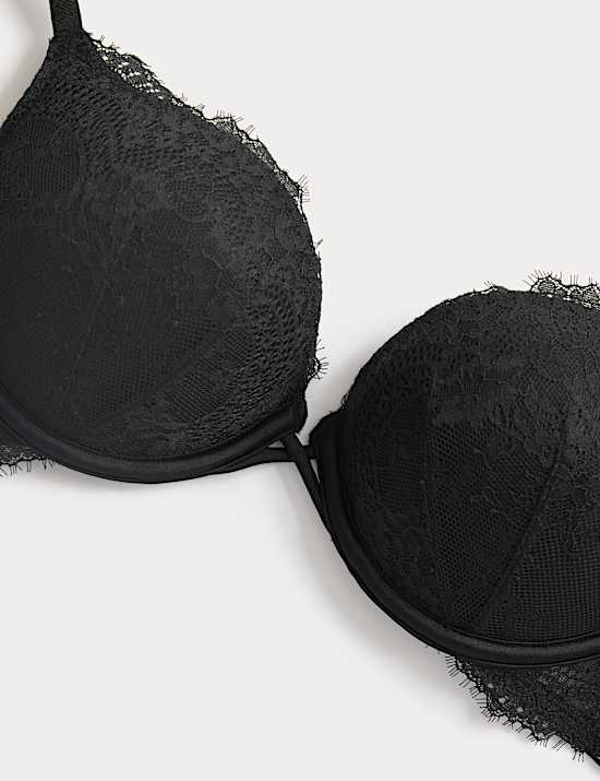 Lace Double Boost Push-Up Plunge Bra (A-D)