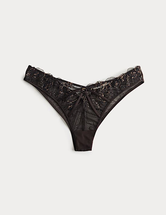 Mia Leopard Embroidery Miami Knickers