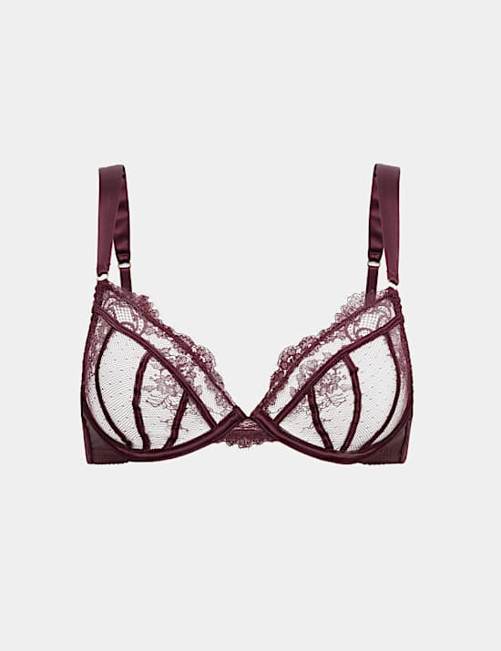 Stella Lace Wired Plunge Bra A-E