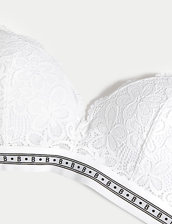 Beugelloze push-up-bh met Cleo-kant, cupmaten A-E