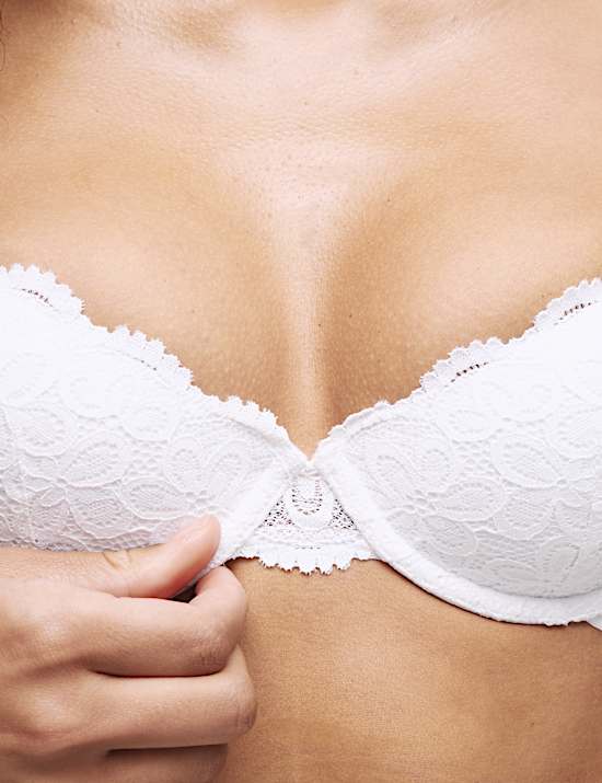 Cleo Lace Wired Demi Cup Bra (A-E)