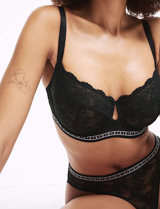 Cleo Lace Wired Balcony Bra (F-H)