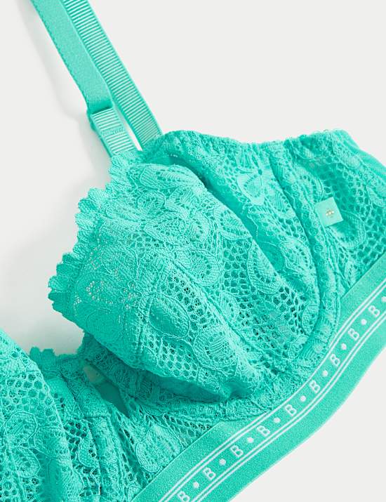 Soutien-gorge à armatures, balconnet et dentelle Cleo, bonnets A à F