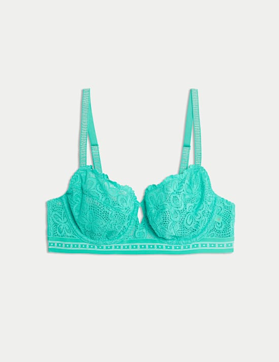 Soutien-gorge à armatures, balconnet et dentelle Cleo, bonnets A à F