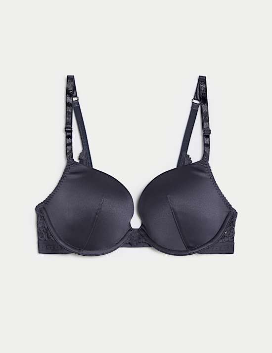 Ines Satin Wired Push-Up Bra A-E