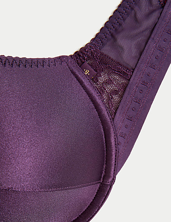 Soutien-gorge push-up plongeant Ella &agrave; armatures et bordures en dentelle (bonnets A&nbsp;&agrave;&nbsp;E)