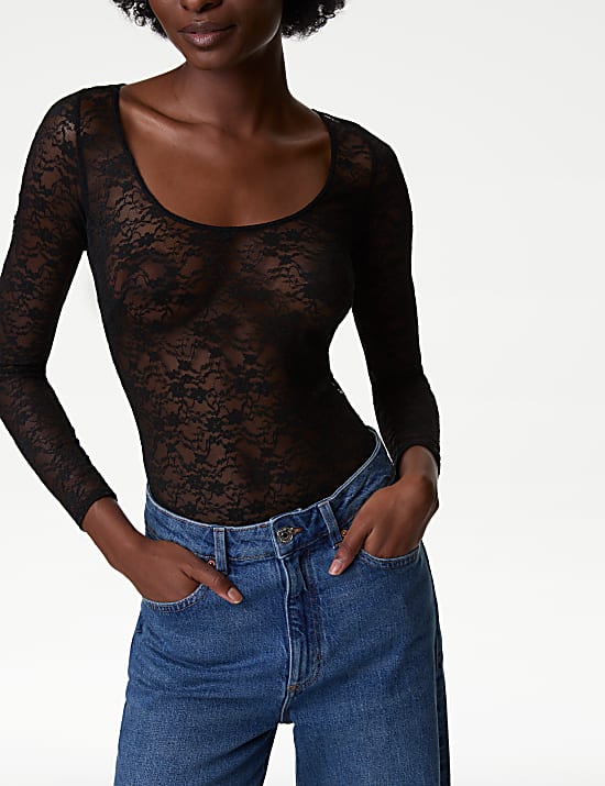 Ella Lace Long Sleeve Body