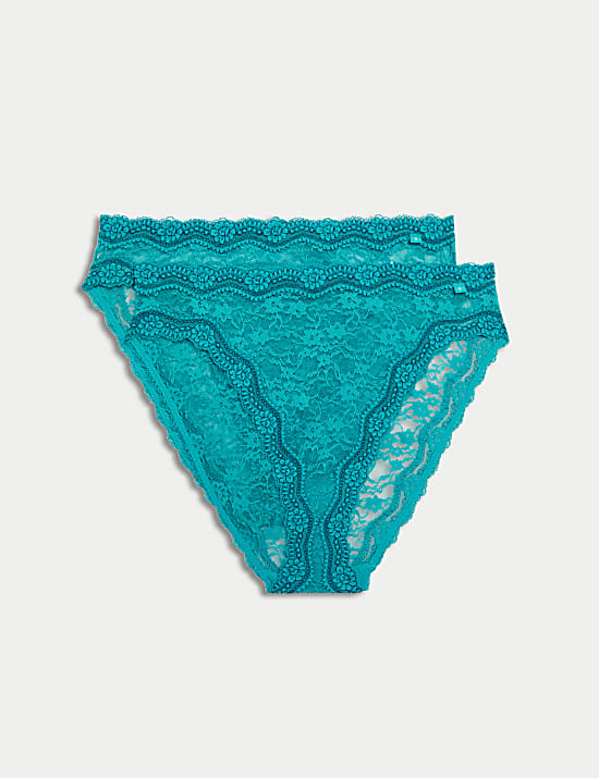 2pk Ella High Waisted High Leg Knickers