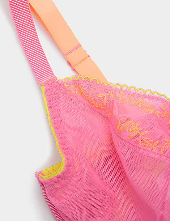 Bra Plunge Berkawat Bordir Farina Cup F-H