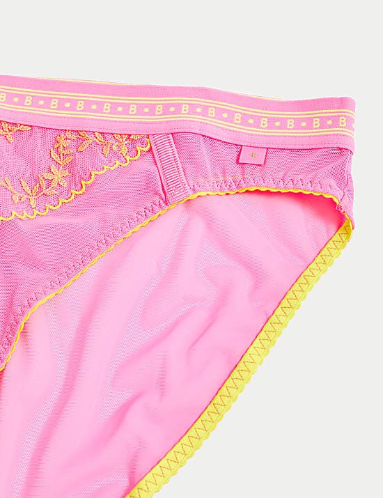 Farina Embroidered High Leg Knickers