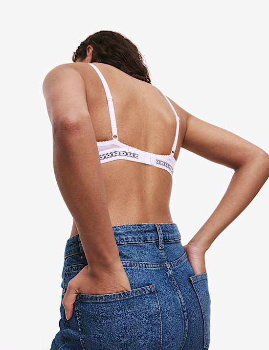 Cleo Lace Wired Push Up Plunge Bra A-E