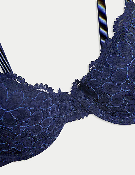 Cleo Lace Wired Demi Cup Bra (A-E)