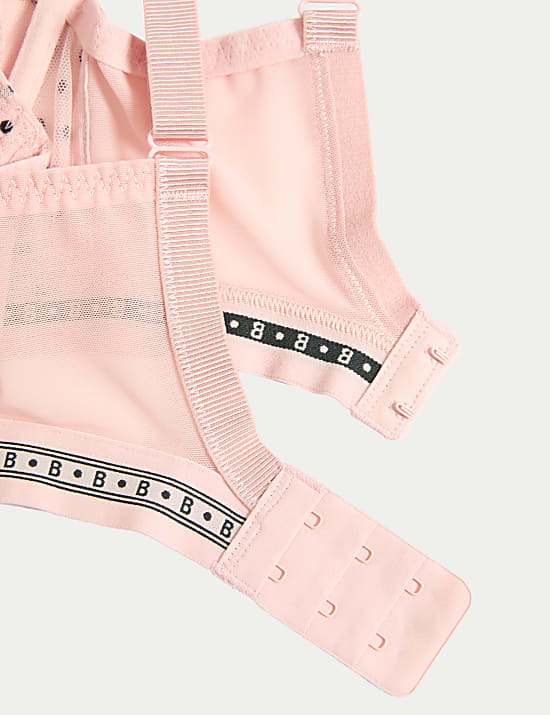 Alma Flock & Lace Wired Minimiser Bra (C-G)