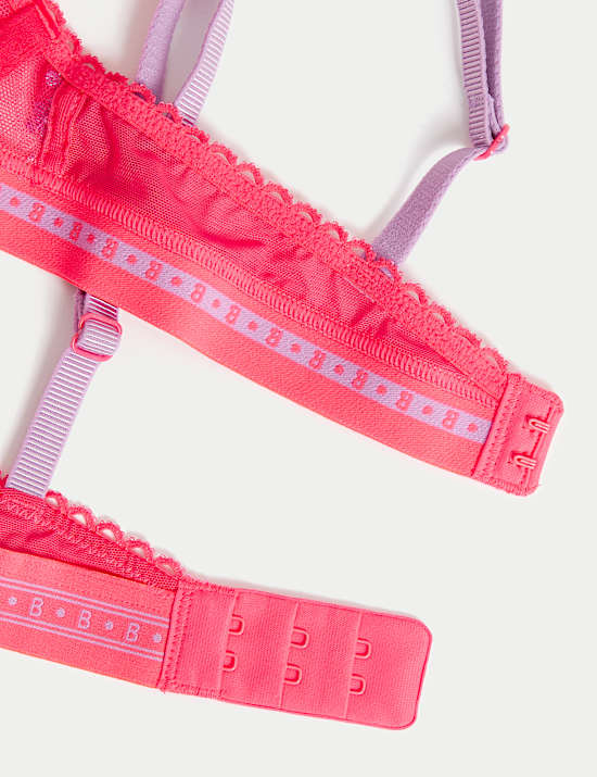 Karina Embroidery Wired Plunge Bra (A-E)