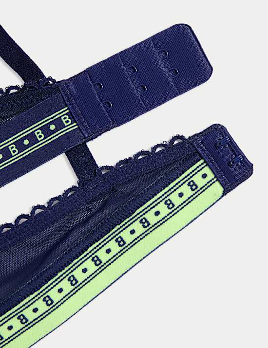 Karina Embroidery Wired Plunge Bra (A-E)