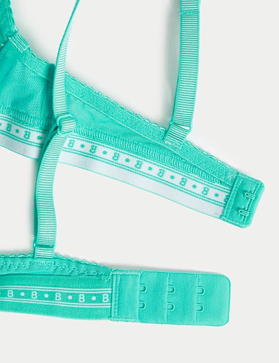 Lotta Ribbed Wired Demi Bra with Cotton (A-E)