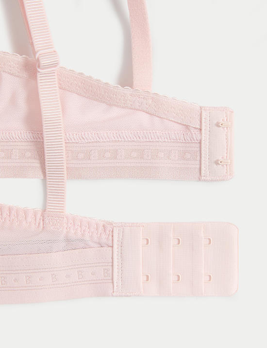 Lotta Ribbed Non-Wired Plunge Bra with Cotton (A-E)