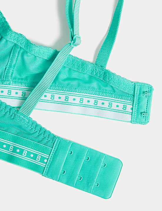 Lotta Ribbed Non-Wired Plunge Bra with Cotton (A-E)