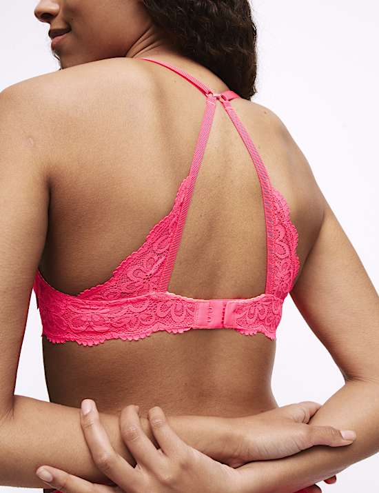 Hanna Glossie Wired Push-Up Plunge Bra (A-E)