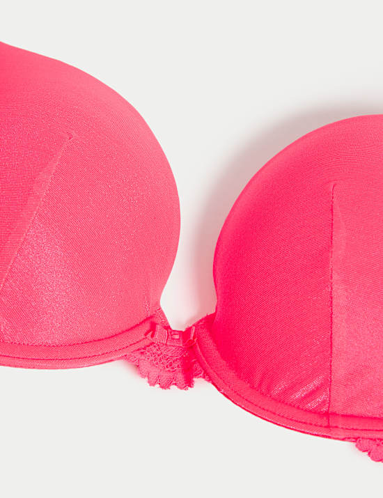 Hanna Glossie Wired Push-Up Plunge Bra (A-E)