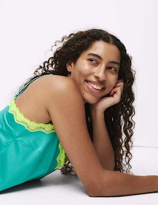 Micro & Lace Cami Set