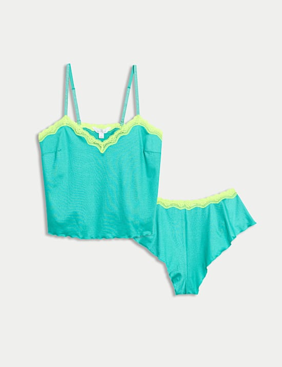 Micro & Lace Cami Set