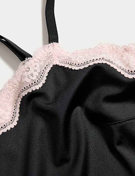 Ensemble caraco micro et dentelle