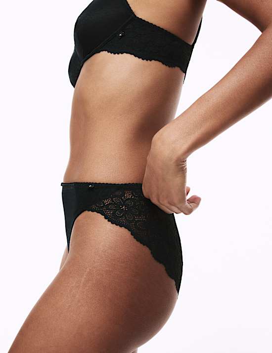 2pk Hanna Glossie High Leg Knickers