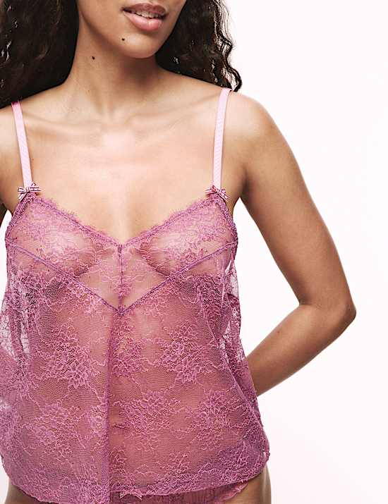 Anna Lace Camisole & French Knickers Set