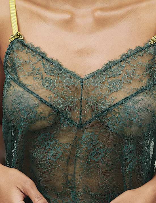 Σετ με καμισόλ και σορτσάκι Anna με δαντέλα