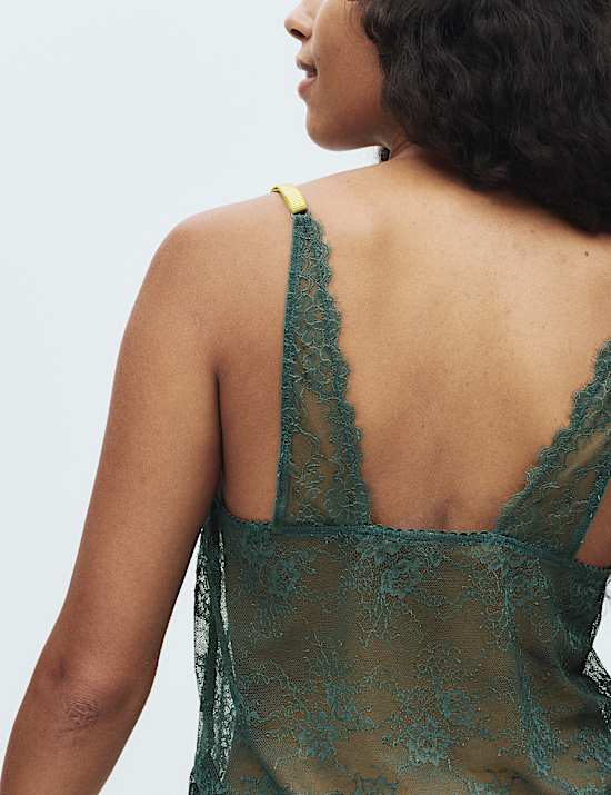 Σετ με καμισόλ και σορτσάκι Anna με δαντέλα