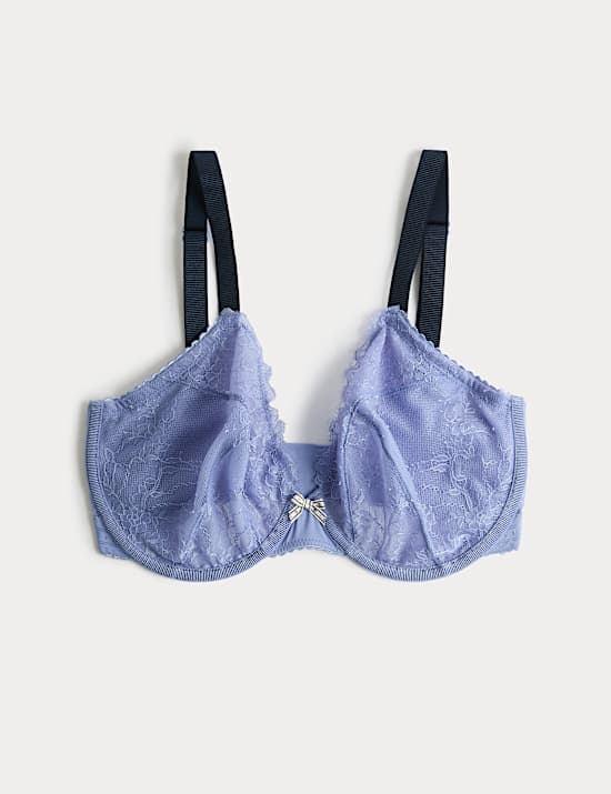 Sujetador escotado con aros y encaje Anna (copa F-H)