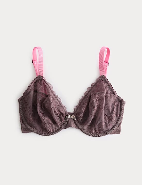 Anna Lace Wired Plunge Bra (F-H)