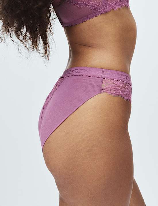 Anna Lace High Leg Knickers