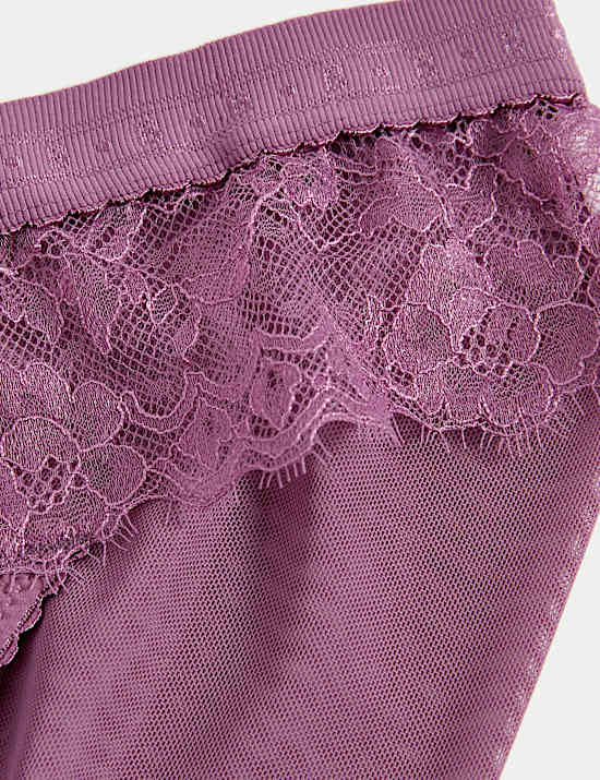 Anna Lace High Leg Knickers