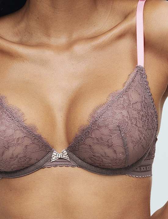 Anna Lace Wired Plunge Bra (A-E)