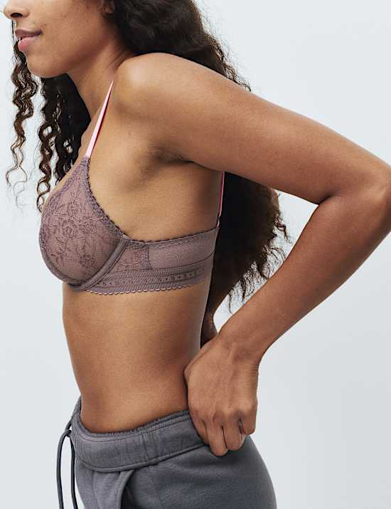 Anna Lace Wired Plunge Bra (A-E)