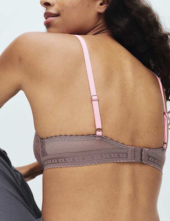 Anna Lace Wired Plunge Bra (A-E)