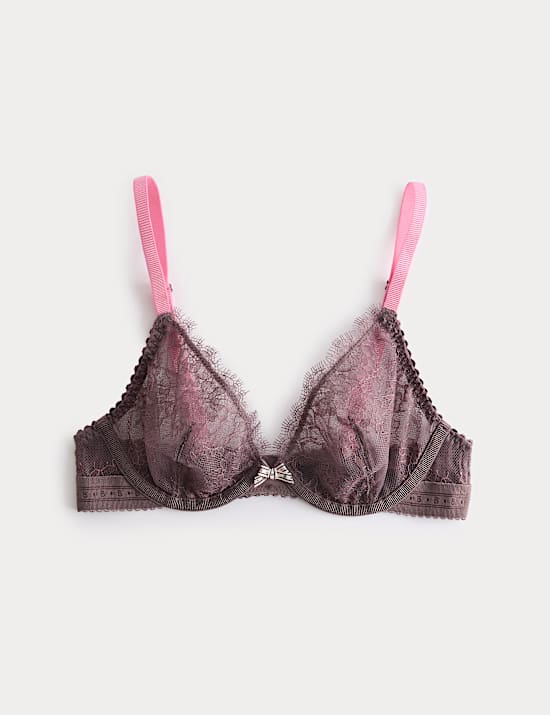 Anna Lace Wired Plunge Bra (A-E)