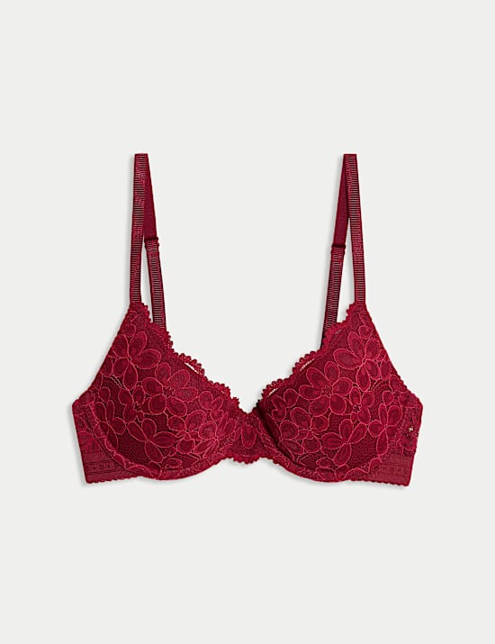 Cleo Lace Wired Demi Cup Bra (A-E)