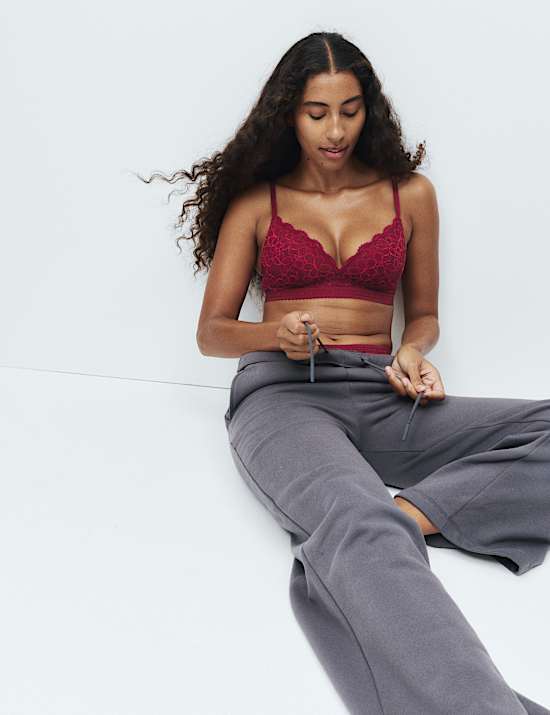 Cleo Lace Non Wired Plunge Bra (A-E)